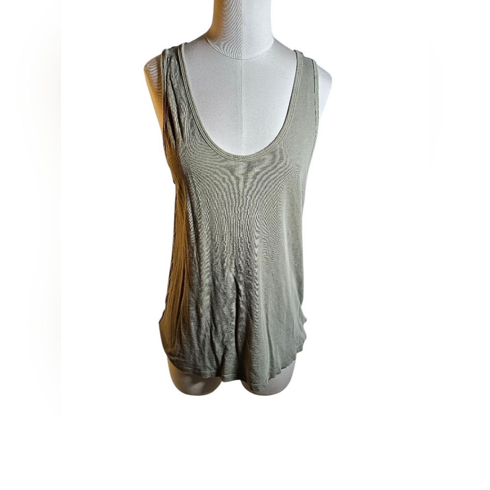 Athleta Women's Preloved Green Sleeveless Tank Top Size Small